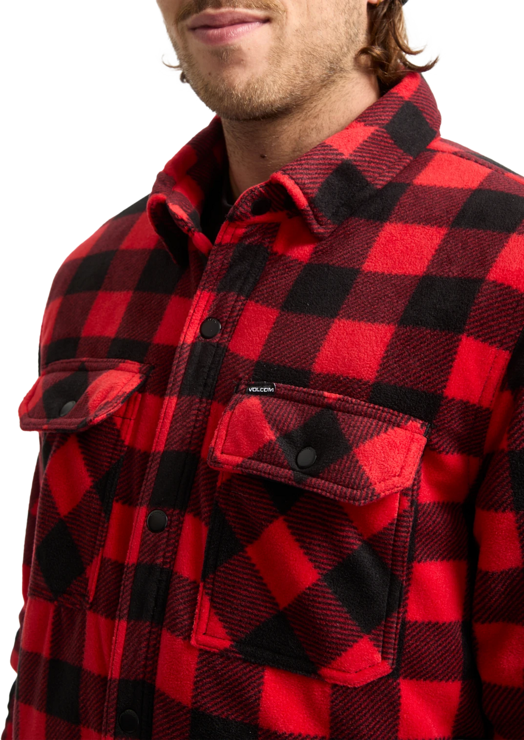 Volcom Bowered sudadera hombre detail 2 | Lifeguard Red