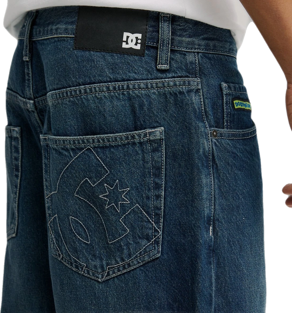 DC Shoes Worker Baggy Denim Double That pantalón tejano hombre detail 5 | Azul Oscuro
