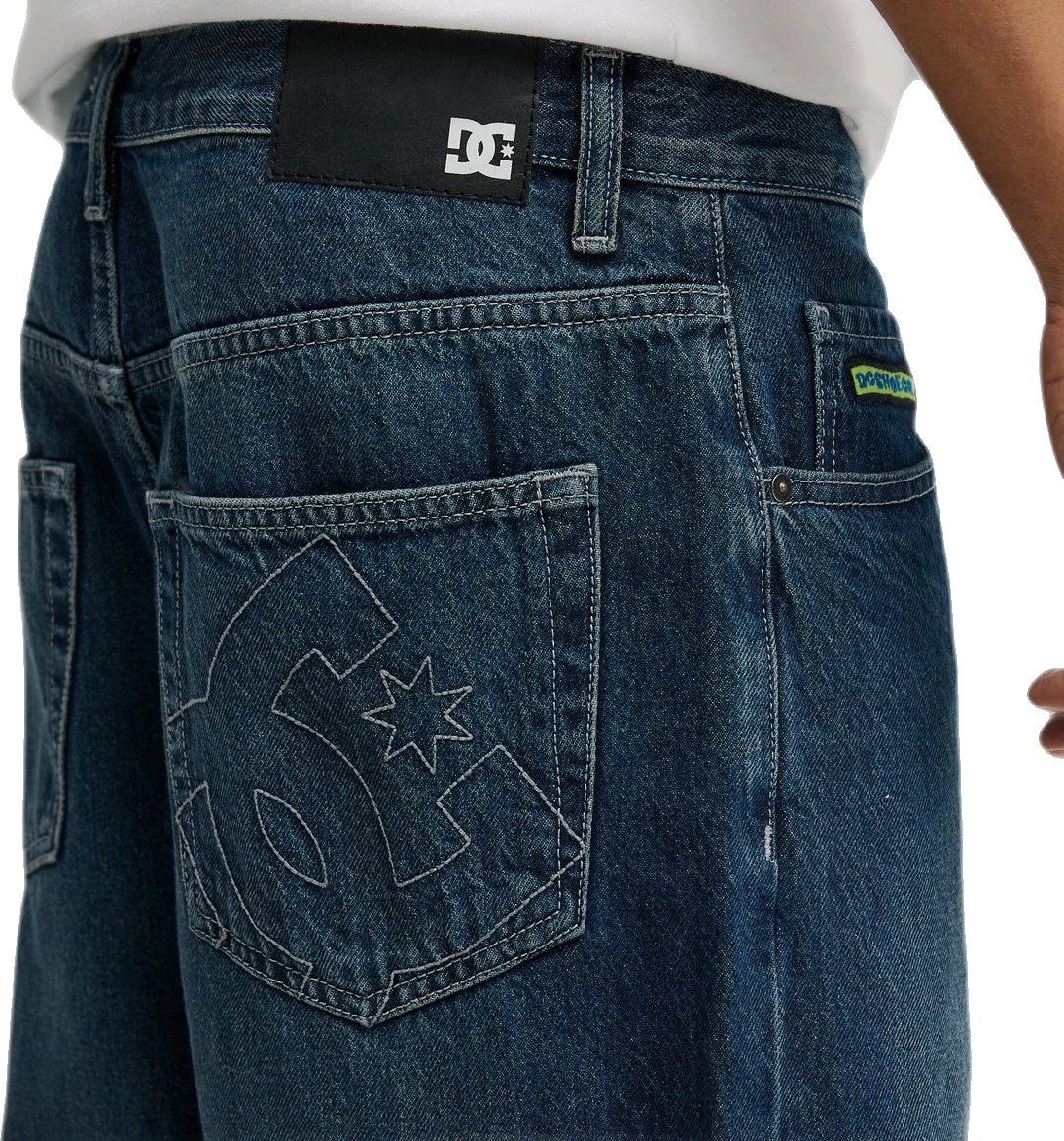 DC Shoes Worker Baggy Denim Double That pantalón tejano hombre detail 5 | Azul Oscuro