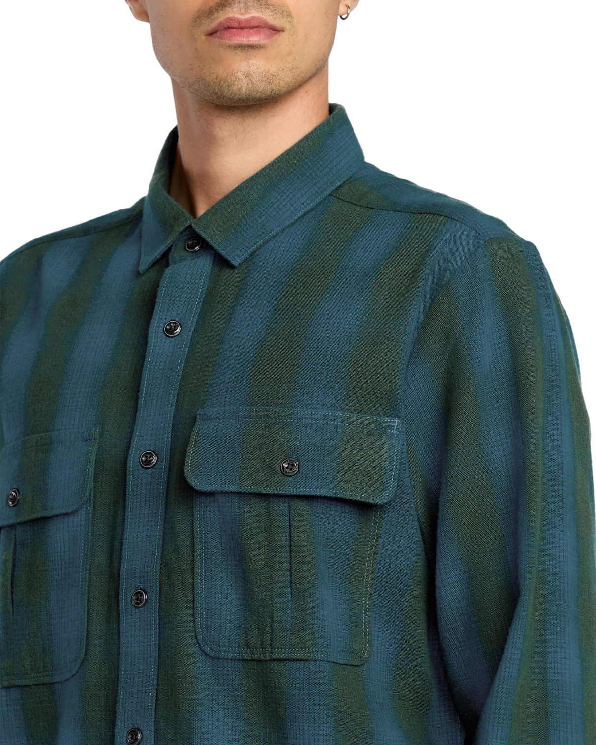 Volcom Shadowstone Flannel Shirt camisa manga larga hombre detail 3 | Scarab