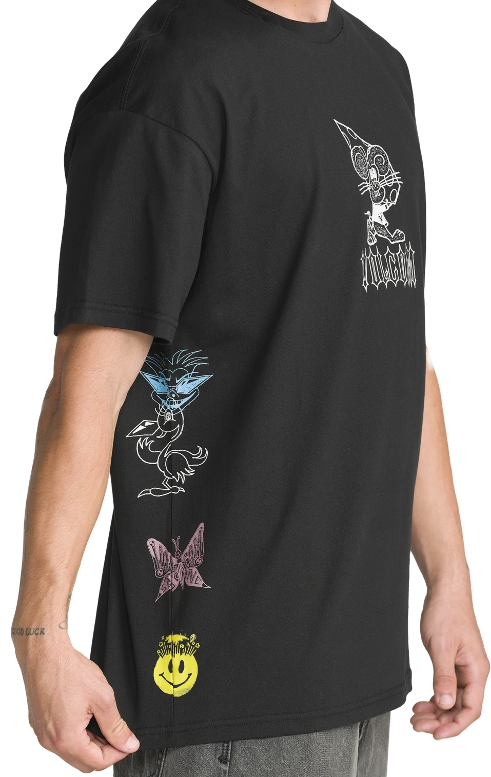 Volcom FA CASEY JONES SST camiseta manga corta hombre detail 2 | Black