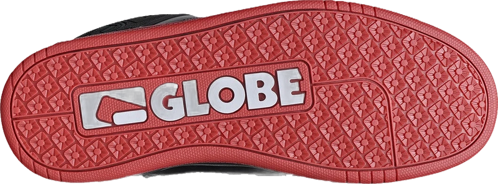 Globe Tilt calzado hombre detail 2 | Black/Red/Charcoal
