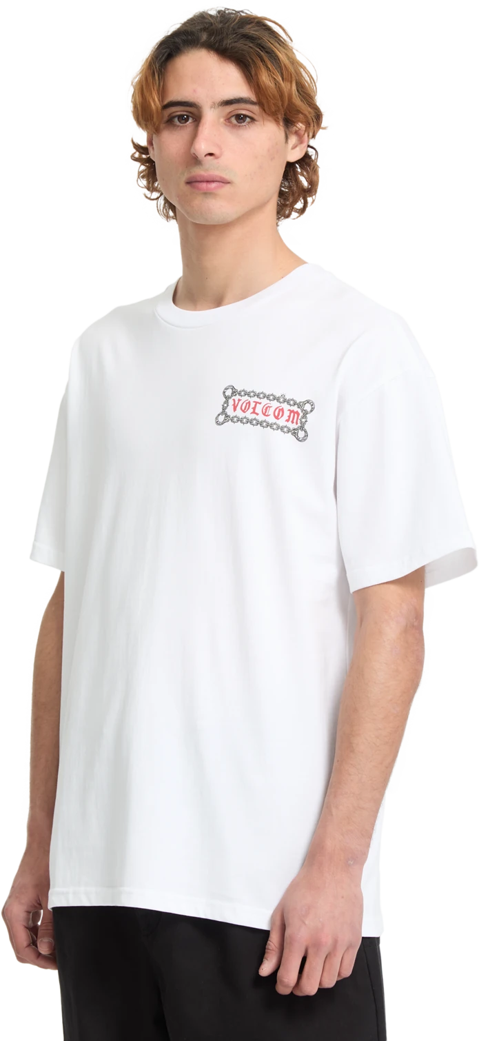 Volcom Fa Daniel Shepard Unlocked camiseta manga corta hombre detail 5 | WHITE