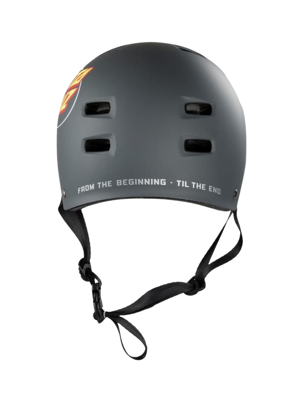 Skateboard Helmet Bullet X Santa Cruz Oval Dot Logo | Dark Grey Matte