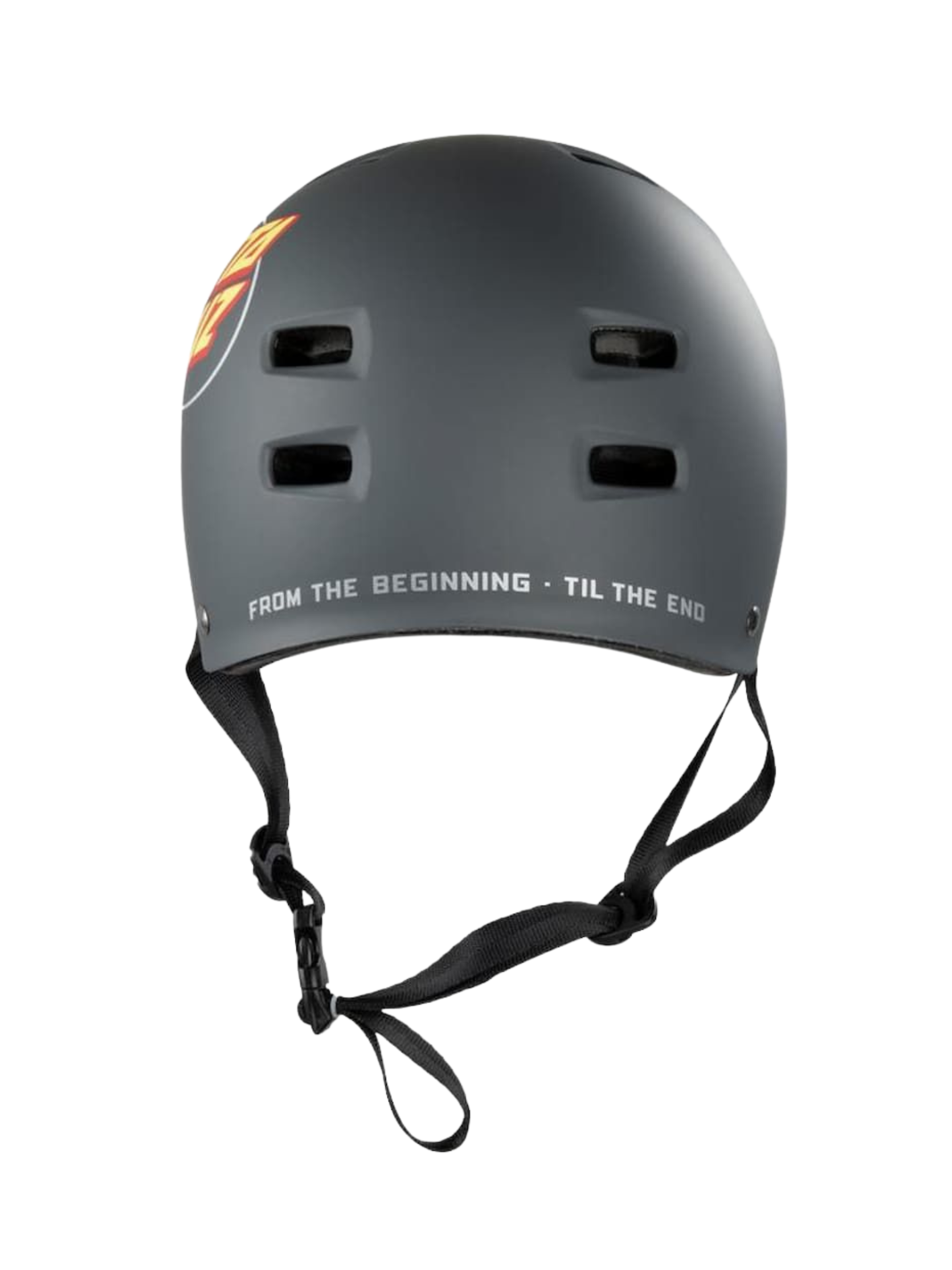 Skateboard Helmet Bullet X Santa Cruz Oval Dot Logo | Dark Grey Matte