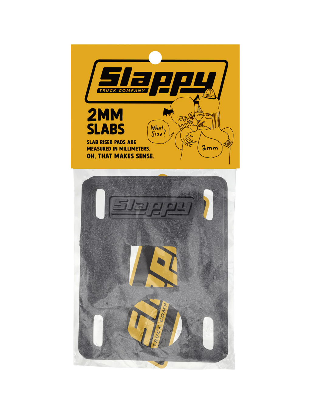 Riser Pads Slappy Slab Noirs (Pack de 2) | 2mm