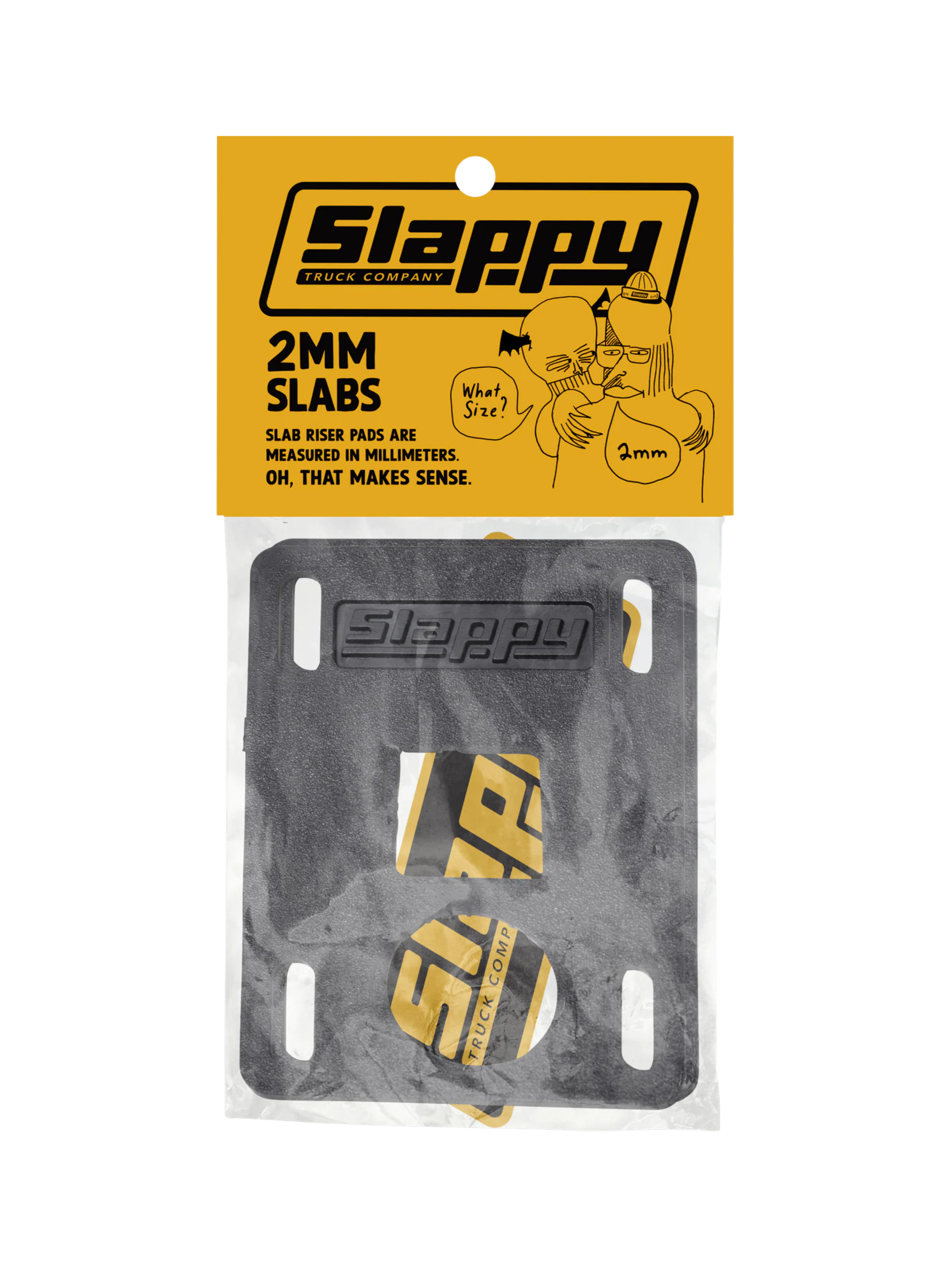 Riser Pads Slappy Slab Noirs (Pack de 2) | 2mm