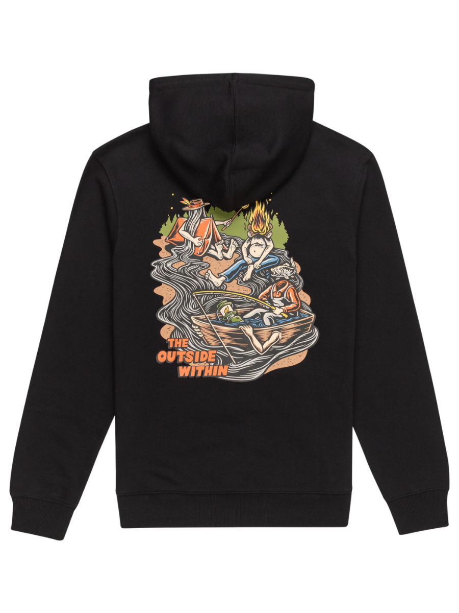 Element The Gathering Hoodie - Flint Black | Best selling products | elements | surfdevils.com