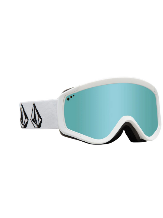 Gafas de ventisca Volcom Attunga Youth - Matte Stone White / Ice Chrome