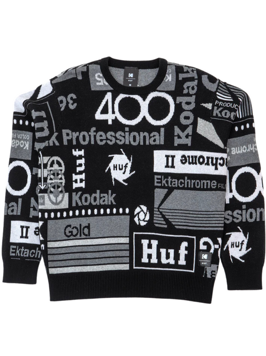 Jerseys | Malha jacquard Jersy HUF x Kodak Dark Room - Preto