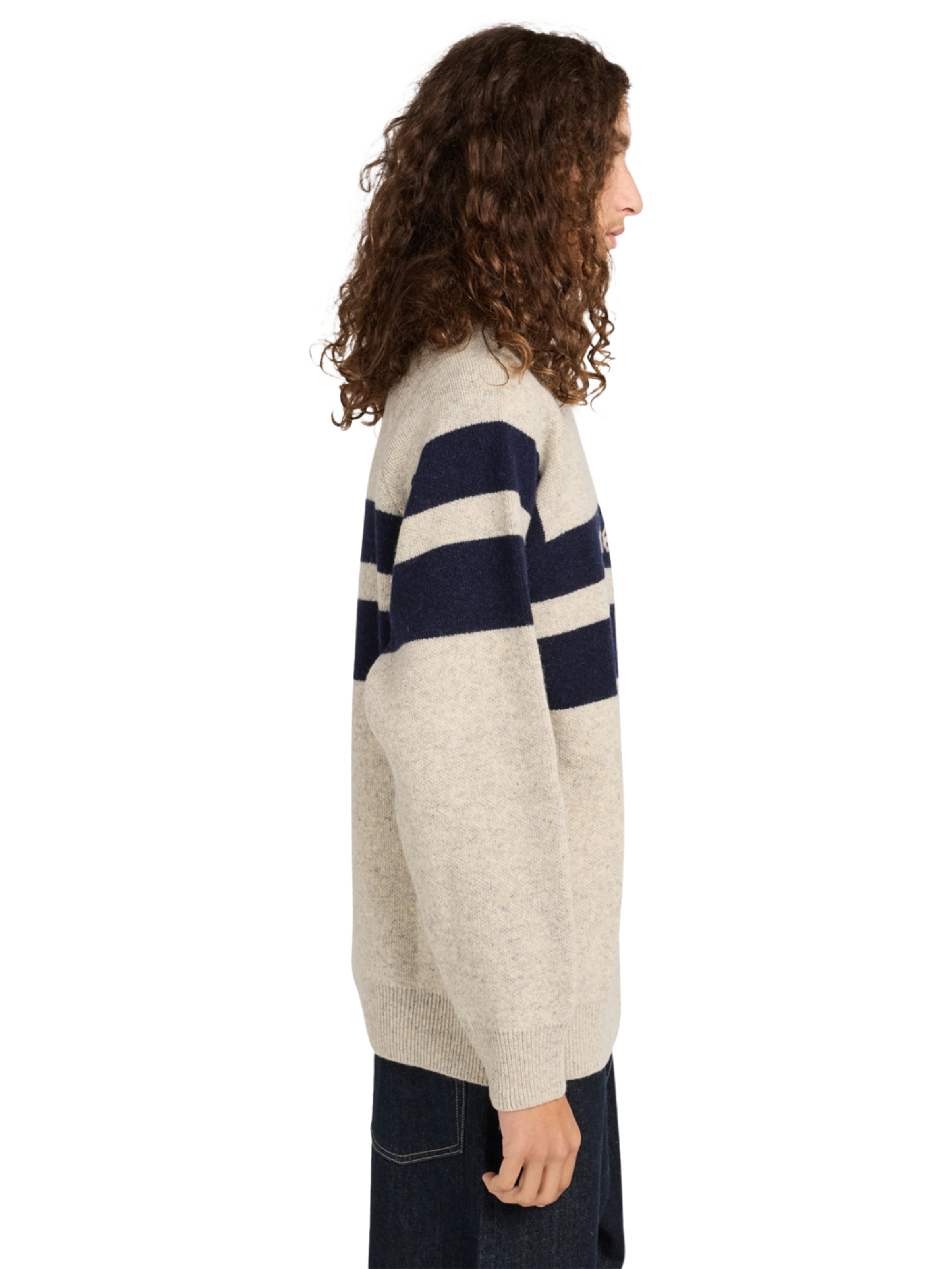 Element 2000S Rib CR Pullover mit Rundhals | Oat Milk
