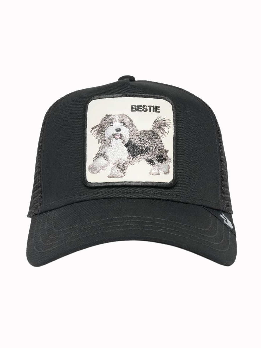 Cappellino trucker per cani The Bestie di Goorin Bros - Nero