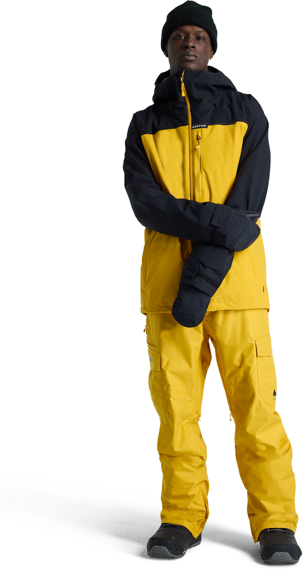Burton Burton Lodgepole 2L Jacket chaquetas y abrigos hombre detail 2 | True Black / Goldenrod