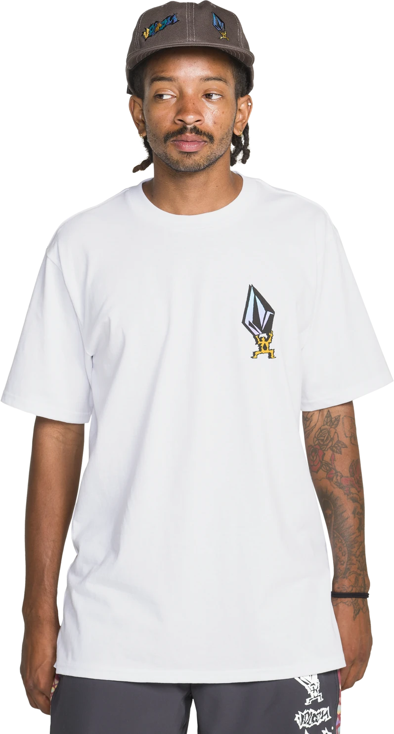 Volcom Star Shields Exp camiseta manga corta hombre | WHITE