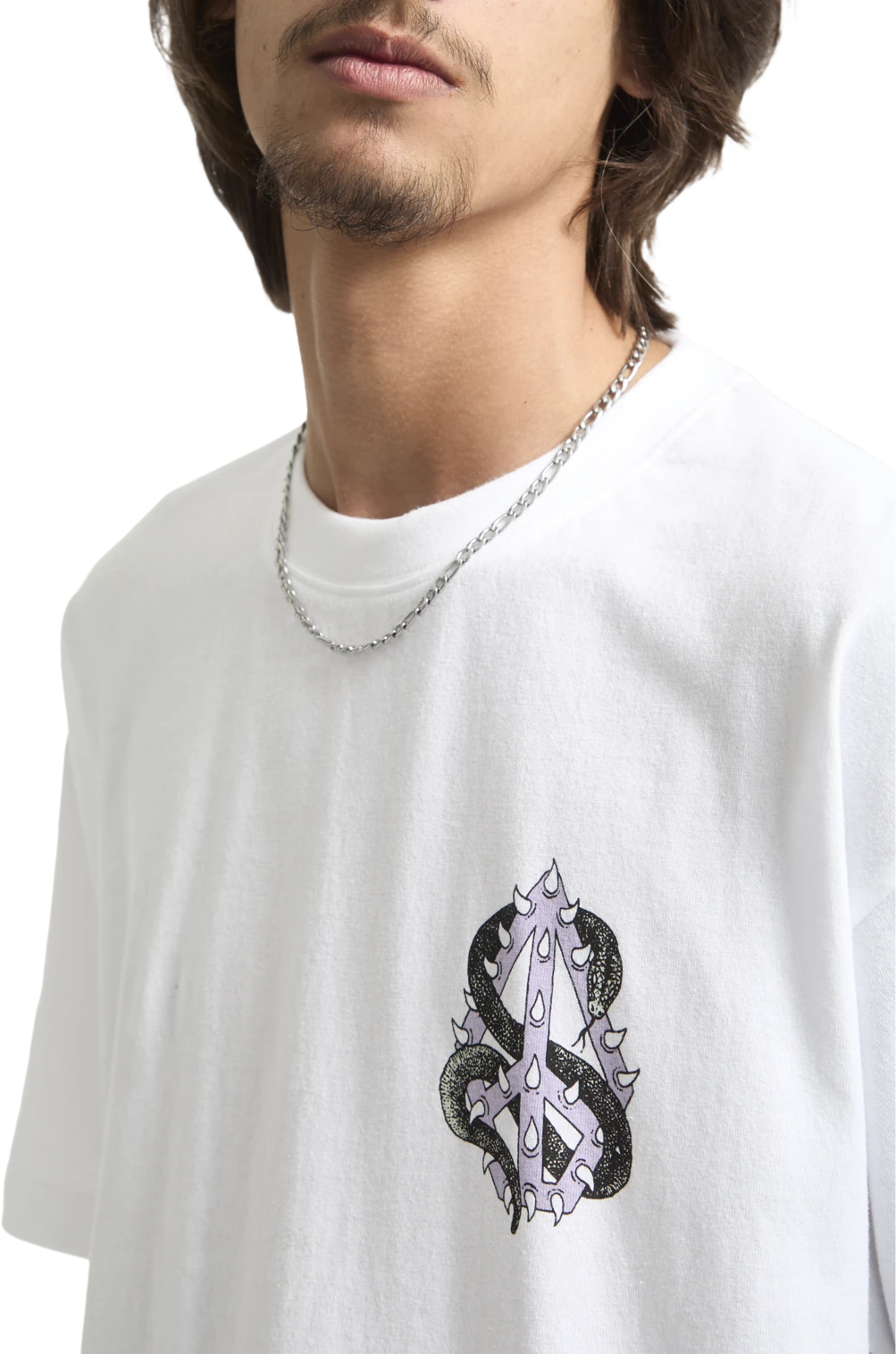Volcom Snake Peace camiseta manga corta hombre detail 2 | White