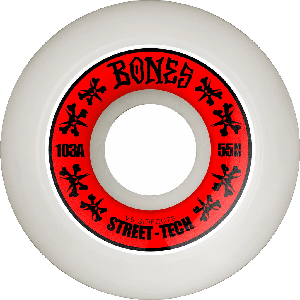 Bones Wheels STF Annuals V5 Sidecut 55mm White 103a ruedas del monopatín | White
