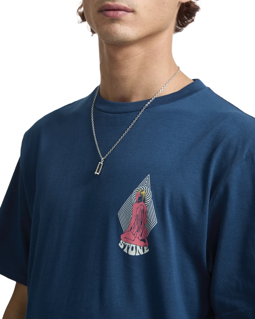 Volcom Psychback camiseta manga corta hombre detail 2 | Cosmic Blue