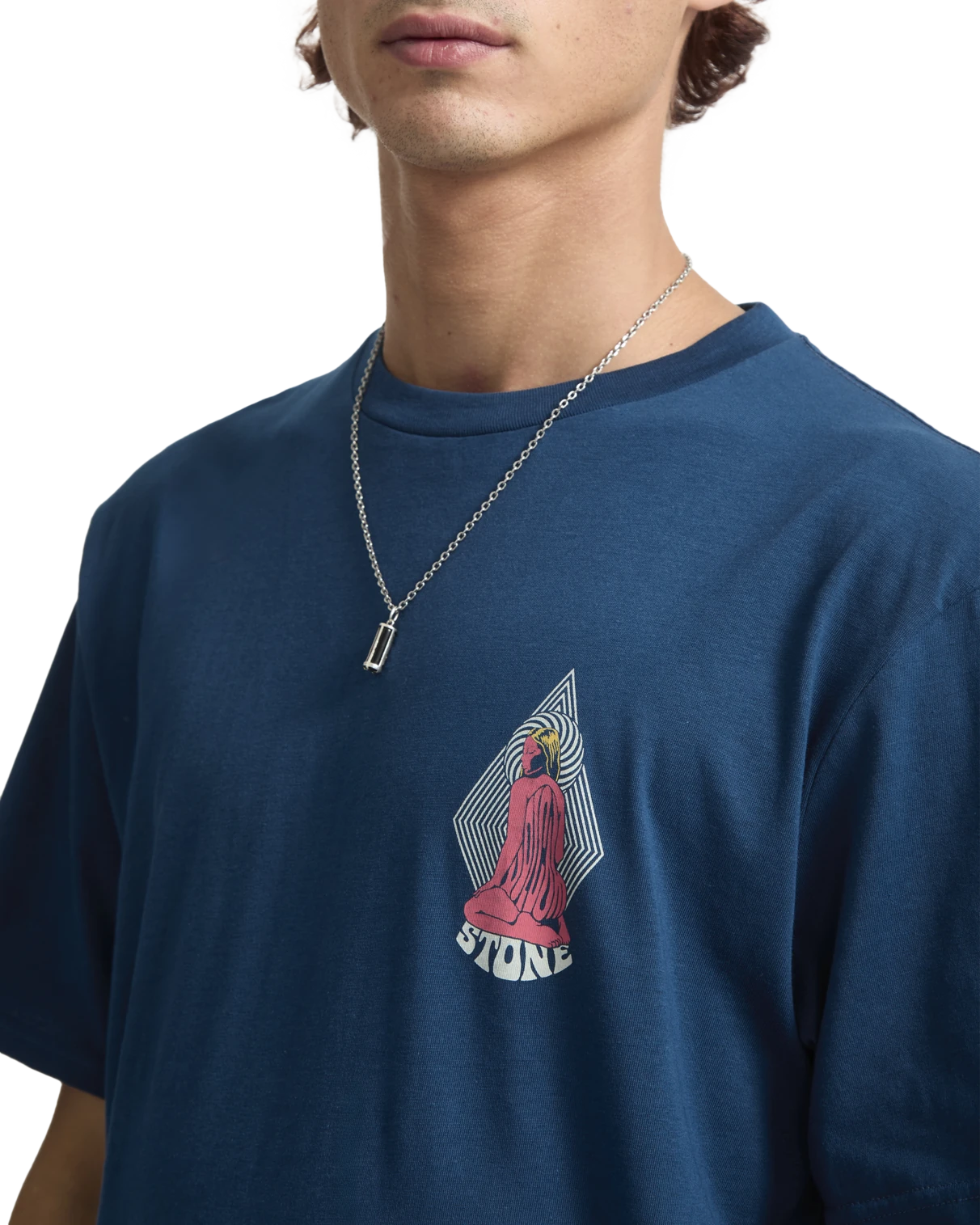 Volcom Psychback camiseta manga corta hombre detail 2 | Cosmic Blue