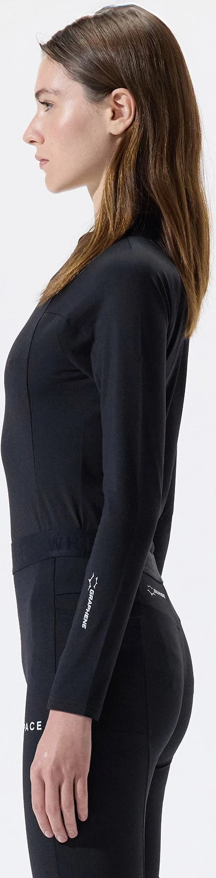 Whitespace GRAPHENE CREWNECK ropa interior térmica mujer detail 2 | Black Onyx