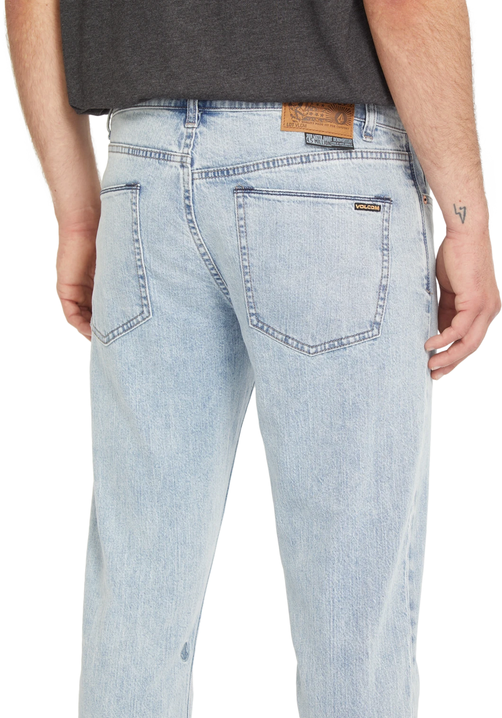 Volcom Vorta Jeans pantalón tejano hombre detail 2 | Carolina Blue