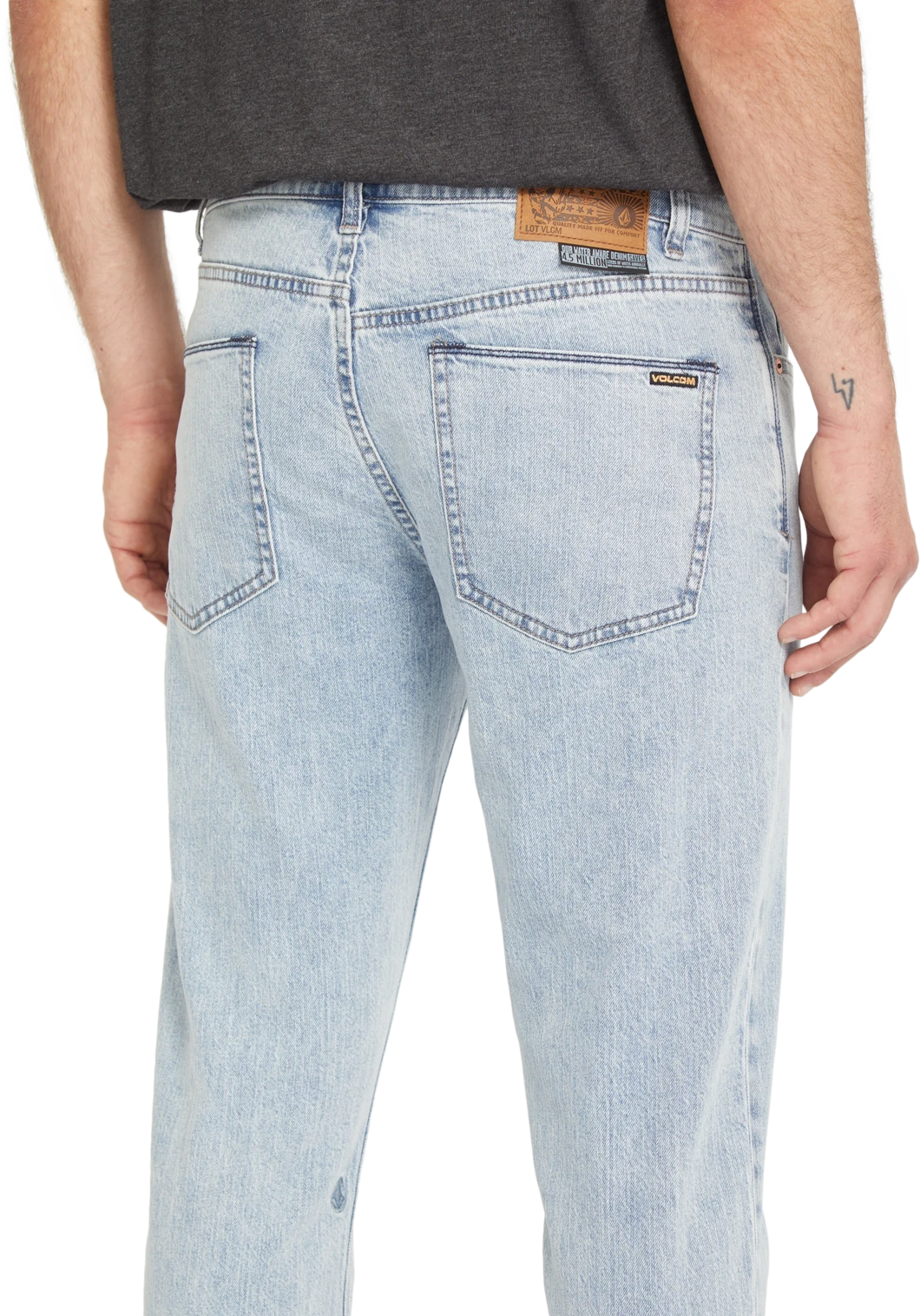 Volcom Vorta Jeans pantalón tejano hombre detail 2 | Carolina Blue
