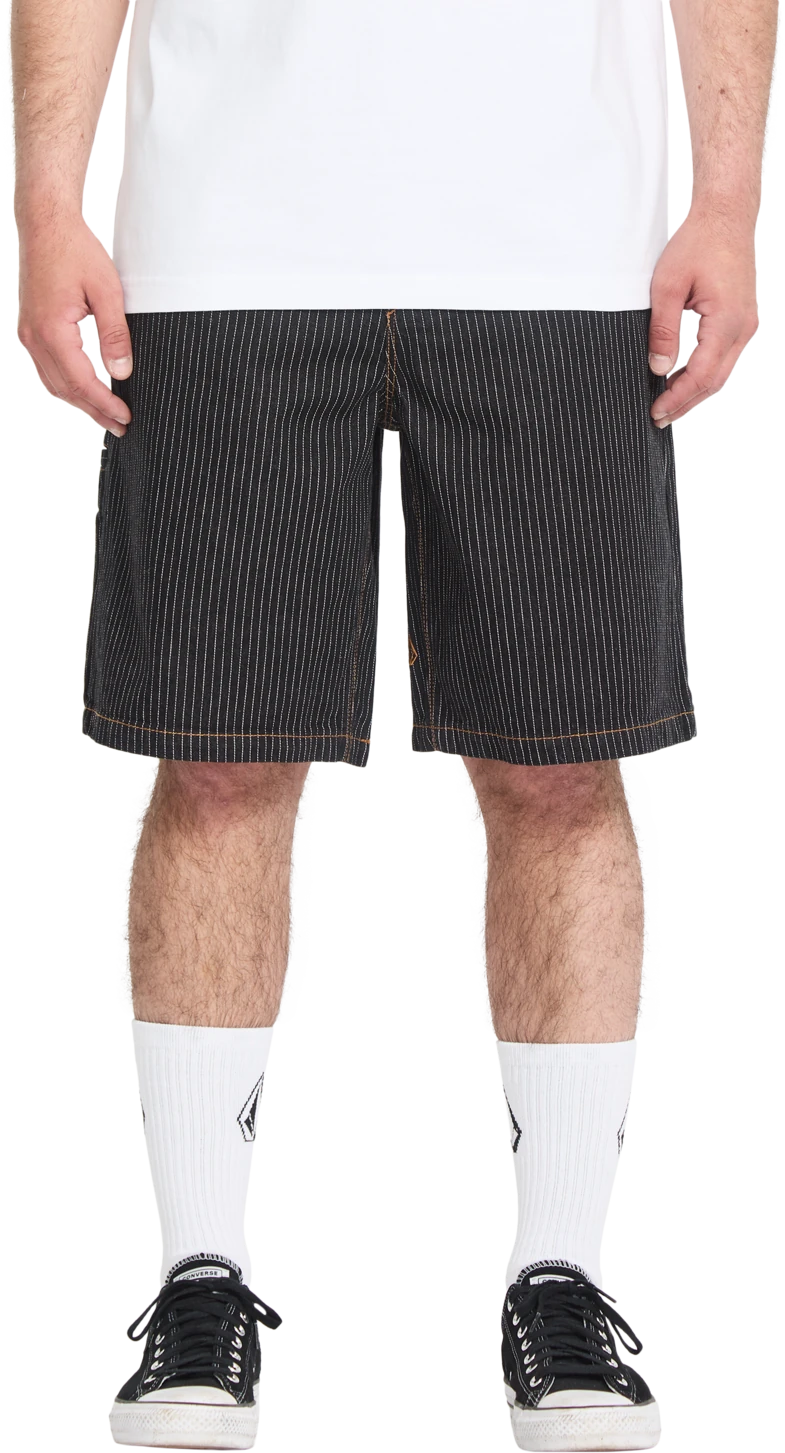 Volcom Work Dialed Short 22" pantalones cortos hombre | Black Stripe