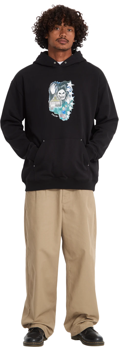 Volcom FA ISSAM AUPTEL PO sudadera con capucha hombre detail 5 | Black
