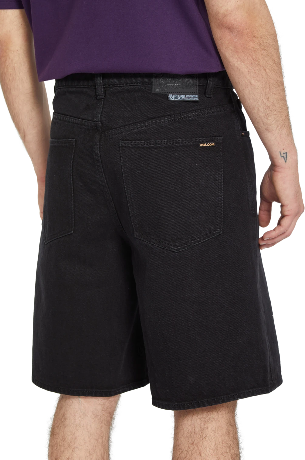Volcom Billow Denim Short denim short hombre detail 2 | Black