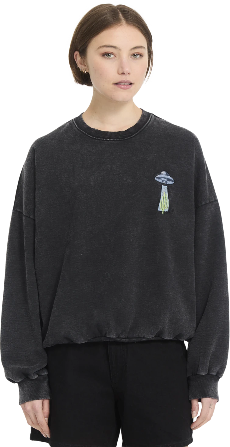 Volcom FA MICKEY MASON CREW sudadera mujer | Vintage Black