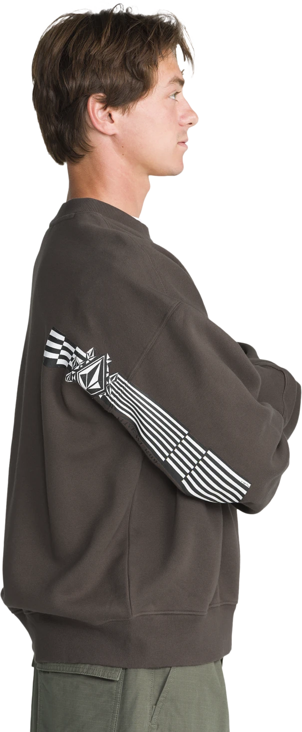 Volcom STONE OP CREW sudadera hombre detail 2 | Major Brown