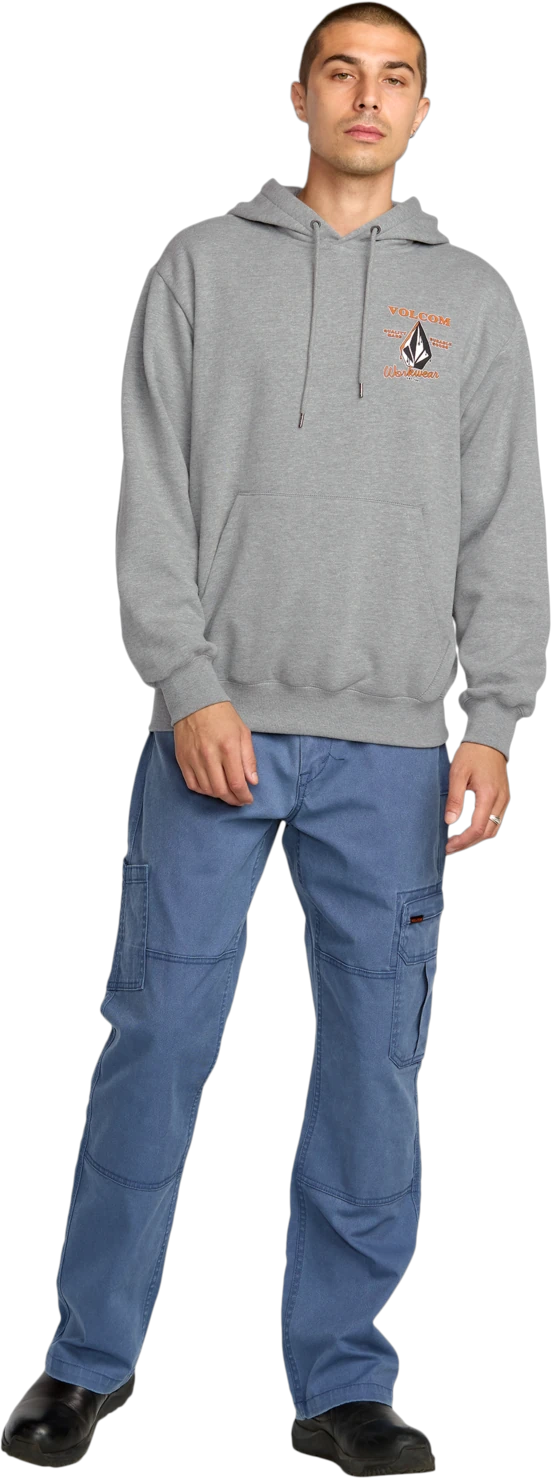 Volcom Workwear sudadera con capucha hombre detail 4 | Heather Grey