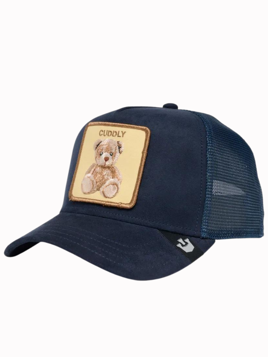 Cappellino da camionista The Cuddly Bear di Goorin Bros - Blu scuro