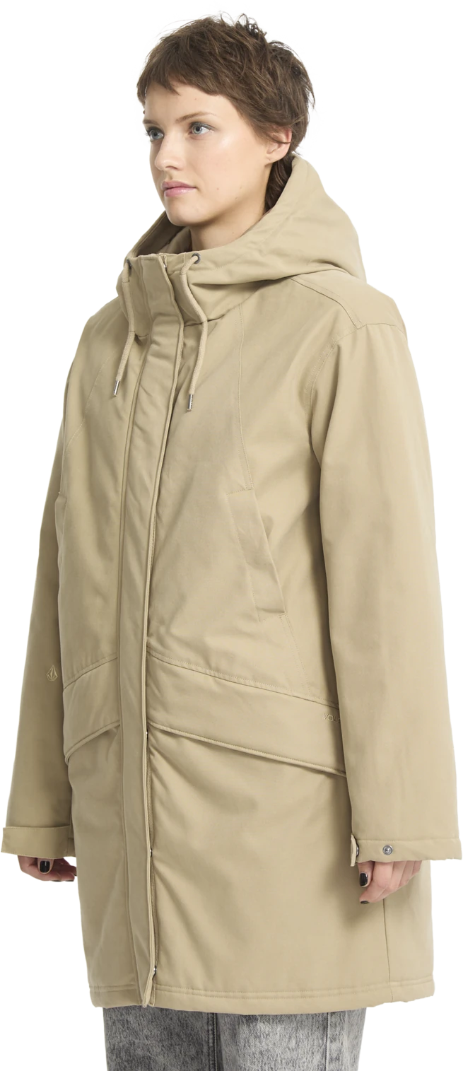 Volcom SOMESTONE 10K PARKA chaquetas y abrigos mujer detail 8 | Khaki