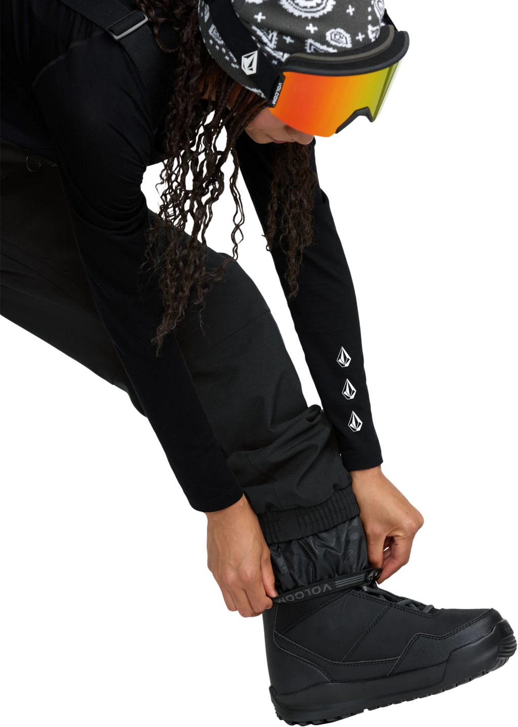 Volcom CRESTON 3D STRETCH BIB OVERALL pantalón mujer detail 9 | Black