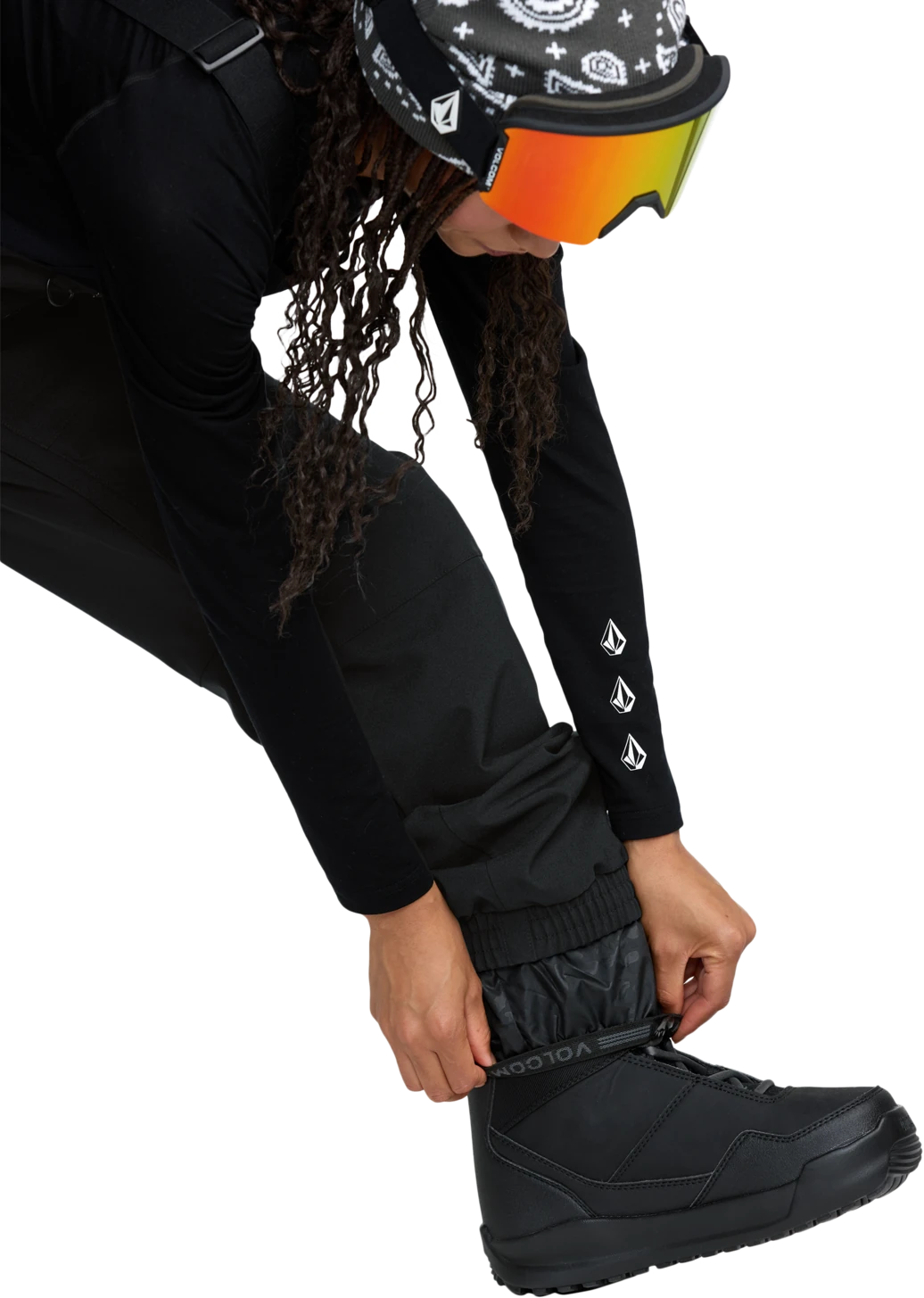 Volcom CRESTON 3D STRETCH BIB OVERALL pantalón mujer detail 9 | Black