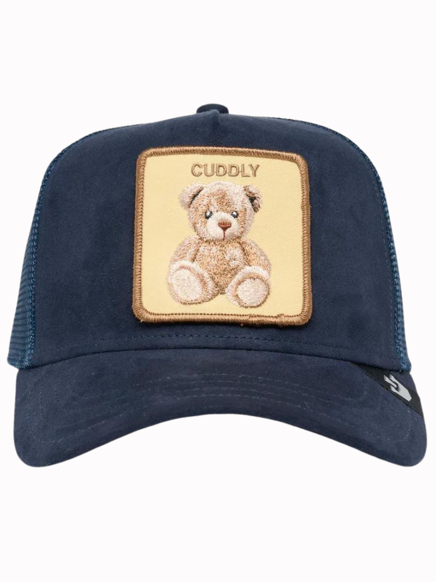 Cappellino da camionista The Cuddly Bear di Goorin Bros - Blu scuro