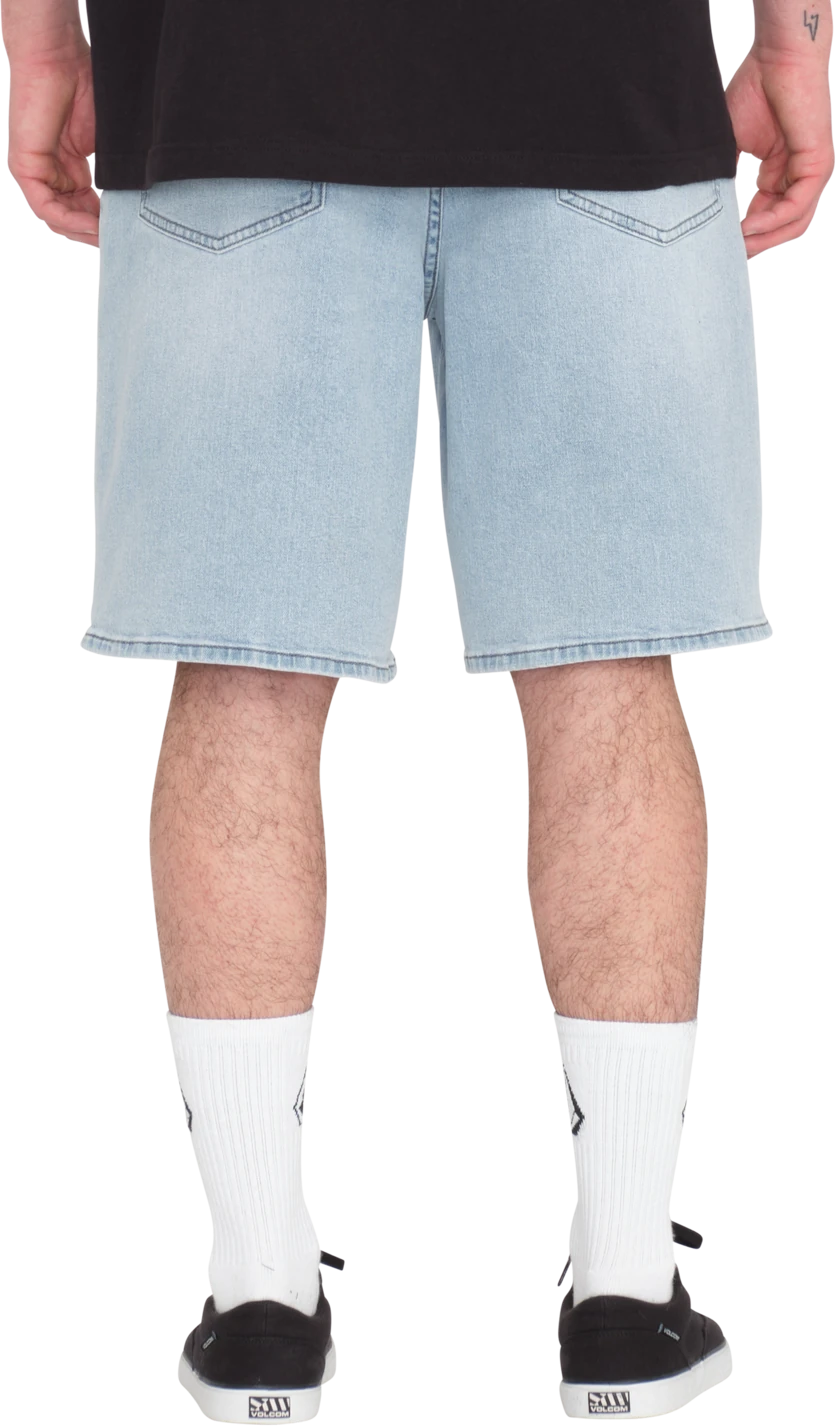 Volcom Billow Denim Short denim short hombre detail 1 | Desert Dirt Indigo
