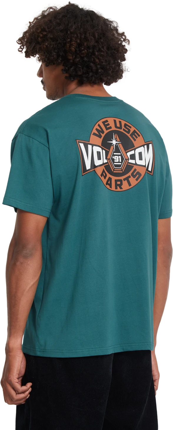 Volcom PARTED OUT POCKET SST camiseta manga corta hombre detail 1 | RIFLE GREEN