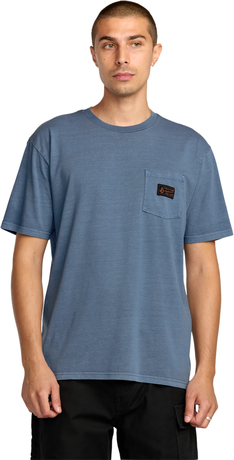 Volcom Workwear Certified Pocket camiseta manga corta hombre | Blue Wash
