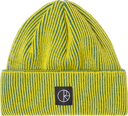 Polar Skate Co Polar Skate Co. Lines Merino Beanie gorro hombre | Chartreuse/Army Green