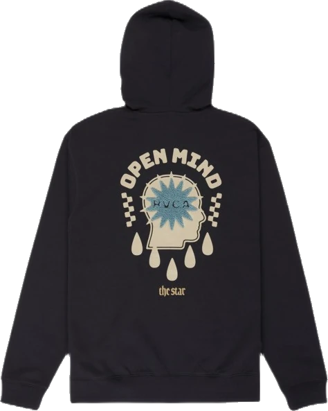 Rvca The Star Sudadera con capucha sudadera hombre detail 5 | Negro