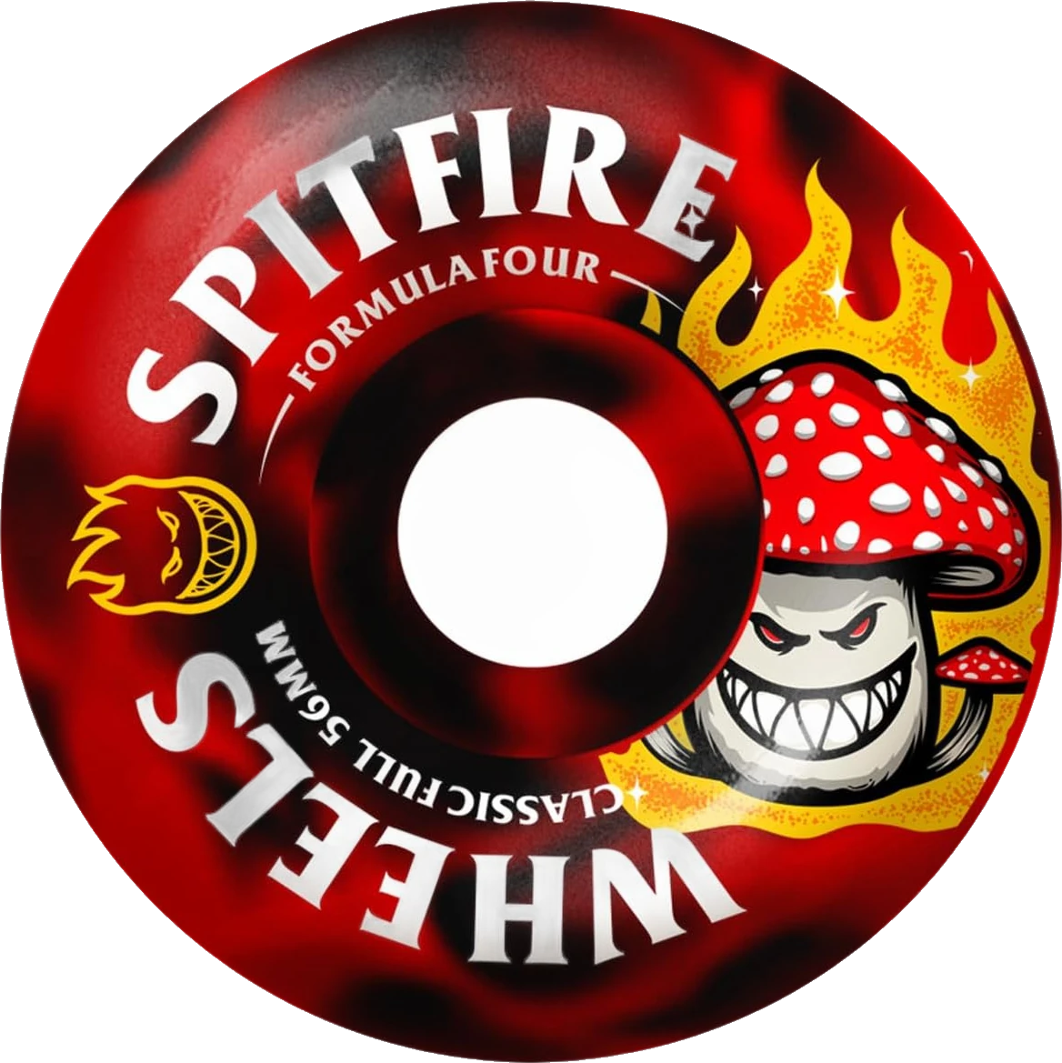 Spitfire Spitfire F4 Shroom Bighead Classic Full 99A Black/Red Swirl ruedas del monopatín | Black/Red Swirl