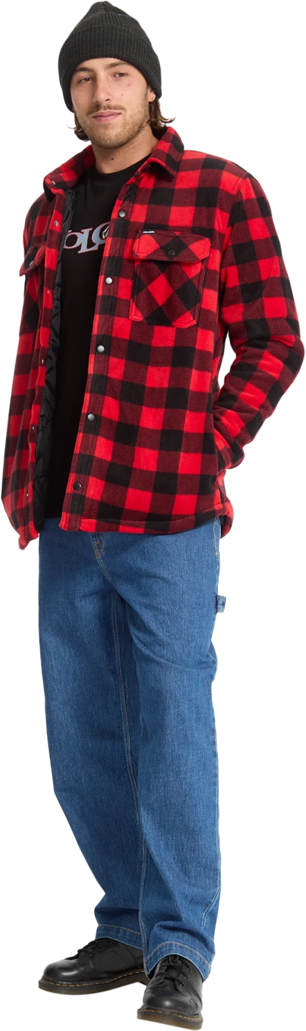 Volcom Bowered sudadera hombre detail 5 | Lifeguard Red