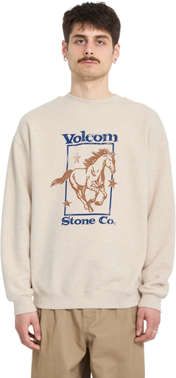 Volcom RECTO VERSO CREW sudadera hombre | Dust Heather