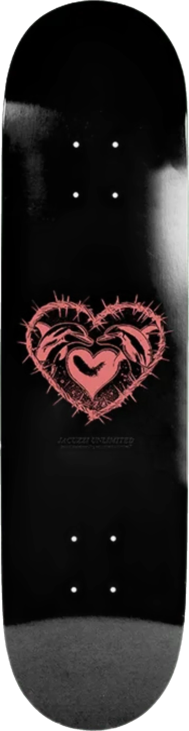 Skateboard Deck Dolphin Logo Ex7 - Black | 8.25"