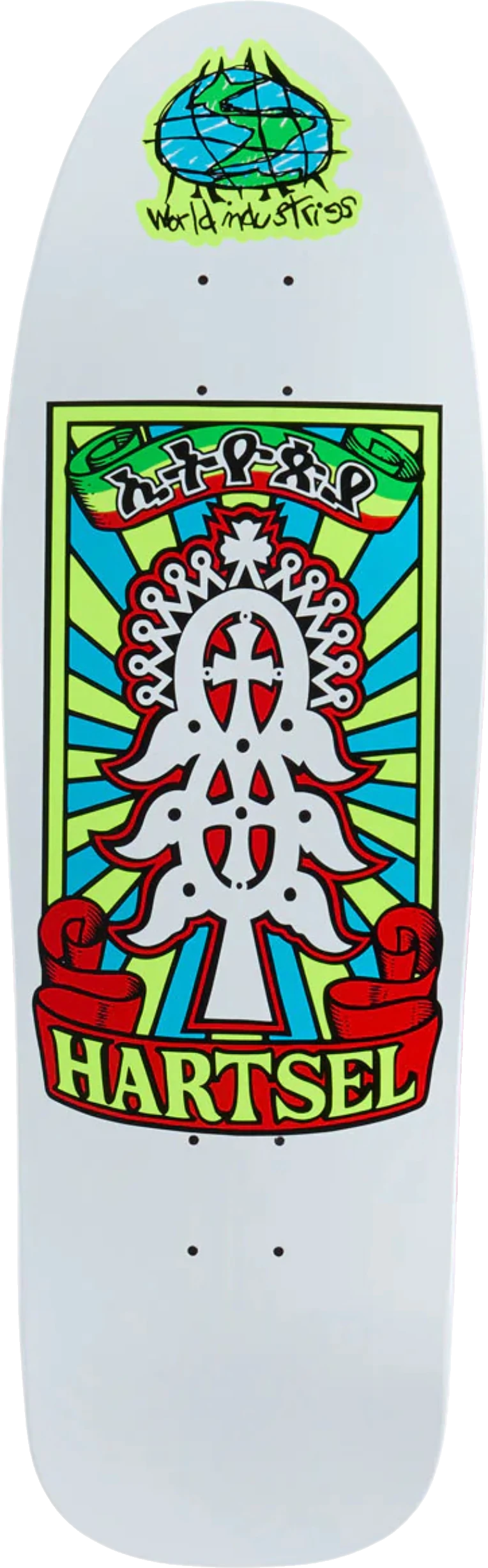 Skateboard Deck World Industries Jeff Hartsel Yout Model - White | 9.38"