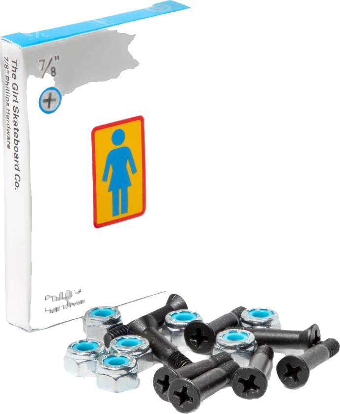 Girl Girl Phillips Longneck Hardware tornillos de skate | Silver