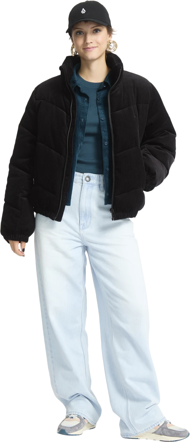 Volcom CORD'N STONE PUFF JACKET chaquetas y abrigos mujer detail 7 | Black