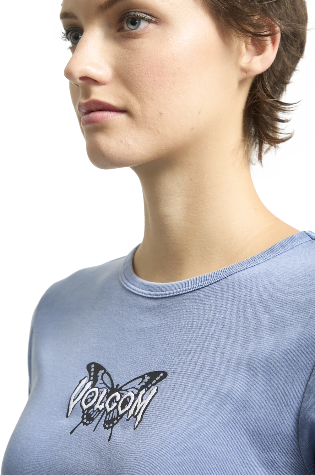 Volcom Have A Clue camiseta manga corta mujer detail 2 | Carolina Blue