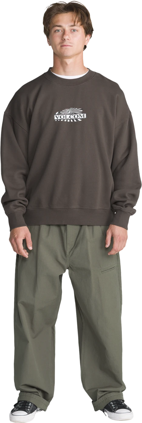 Volcom STONE OP CREW sudadera hombre detail 3 | Major Brown